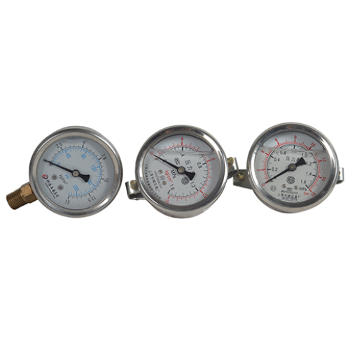 Screw oil and gas pressure gauge
